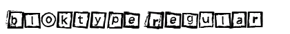 Bloktype Regular Font Preview