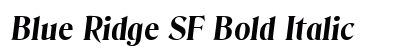 Blue Ridge SF Bold Italic Font Blue Ridge SF Bold Italic Font Preview