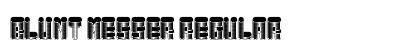 Blunt Messer Regular Font Blunt Messer Regular Font Preview