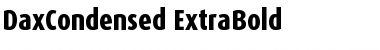 DaxCondensed-ExtraBold Font