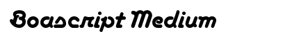 Boascript Medium font free download