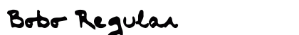 Bobo Regular Font Preview