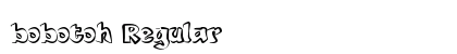bobotoh Regular Font Preview
