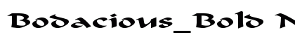 Bodacious_Bold Normal Font Preview