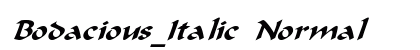 Bodacious_Italic Normal