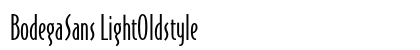 BodegaSans LightOldstyle Font Preview