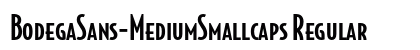 BodegaSans-MediumSmallcaps Regular Font Preview