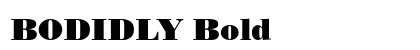 BODIDLY Bold font free download