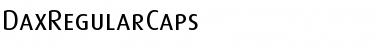 DaxRegularCaps Regular Font