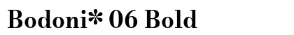 Bodoni* 06 Bold Preview