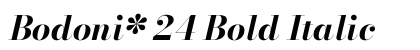 Bodoni* 24 Bold Italic font free download