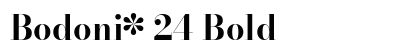Bodoni* 24 Bold Preview