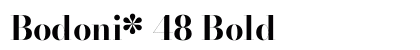 Bodoni* 48 Bold font free download