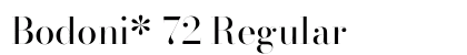 Bodoni* 72 Regular Preview