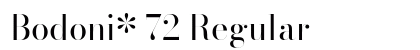 Bodoni* 72 Regular Preview