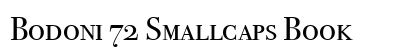 Bodoni 72 Smallcaps Book font free download