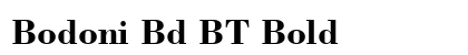 Bodoni Bd BT Bold font free download
