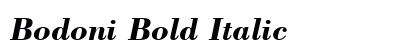 Bodoni Bold Italic Preview