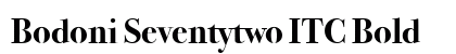 Bodoni Seventytwo ITC Bold font free download