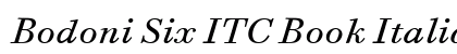 Bodoni Six ITC Book Italic font free download