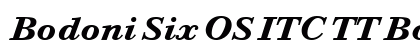 Bodoni Six OS ITC TT BoldIta Preview