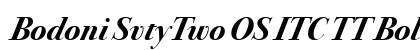 Bodoni SvtyTwo OS ITC TT BoldIt font free download
