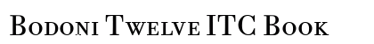 Bodoni Twelve ITC Book font free download
