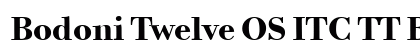 Bodoni Twelve OS ITC TT Bold font free download
