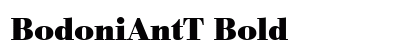 BodoniAntT Bold Font Preview