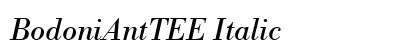 BodoniAntTEE Italic Preview