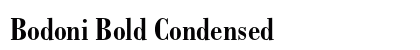 Bodoni Bold Condensed Preview