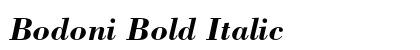 Bodoni Bold Italic Preview