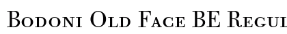 Bodoni Old Face BE Regular Small Caps &amp; Oldstyle Figures Preview