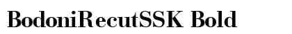 BodoniRecutSSK Bold Font Preview
