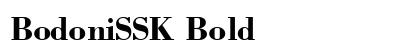 BodoniSSK Bold Font Preview