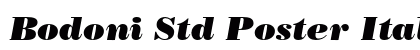 Bodoni Std Poster Italic Preview