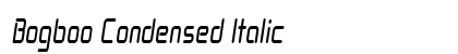 Bogboo Condensed Italic Preview