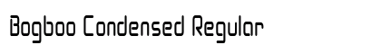 Bogboo Condensed Regular font free download