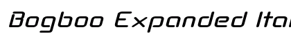 Bogboo Expanded Italic Preview