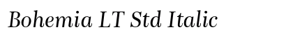 Bohemia LT Std Italic Preview