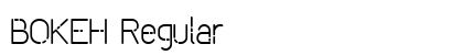 BOKEH Regular Font Preview