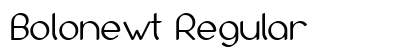 Bolonewt Regular Font Bolonewt Regular Font Preview