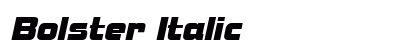 Bolster Italic font free download