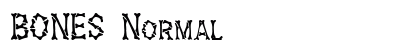 BONES Normal font free download
