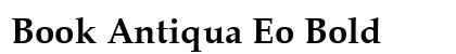 Book Antiqua Eo Bold Preview