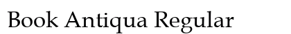Book Antiqua Regular font free download