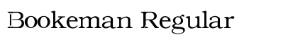 Bookeman Regular font free download