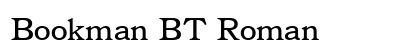 Bookman BT Roman font free download