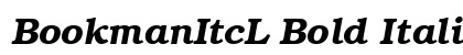 BookmanItcL Bold Italic font free download