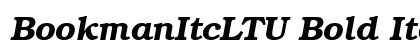 BookmanItcLTU Bold Italic font free download